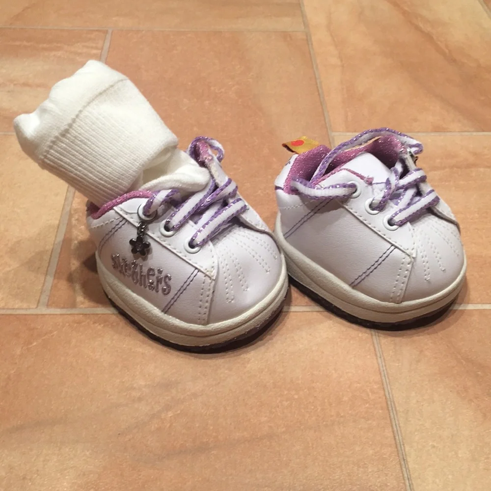 Build-A-Bear Girl Scout Uniform Sash & Skechers Sneaker Shoes Outfit Set
